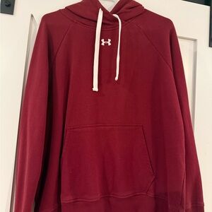 LG Maroon Hoodie with White Text